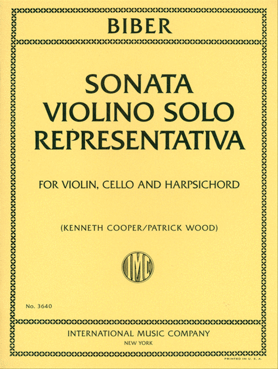 Sonata Violino Solo Representativa