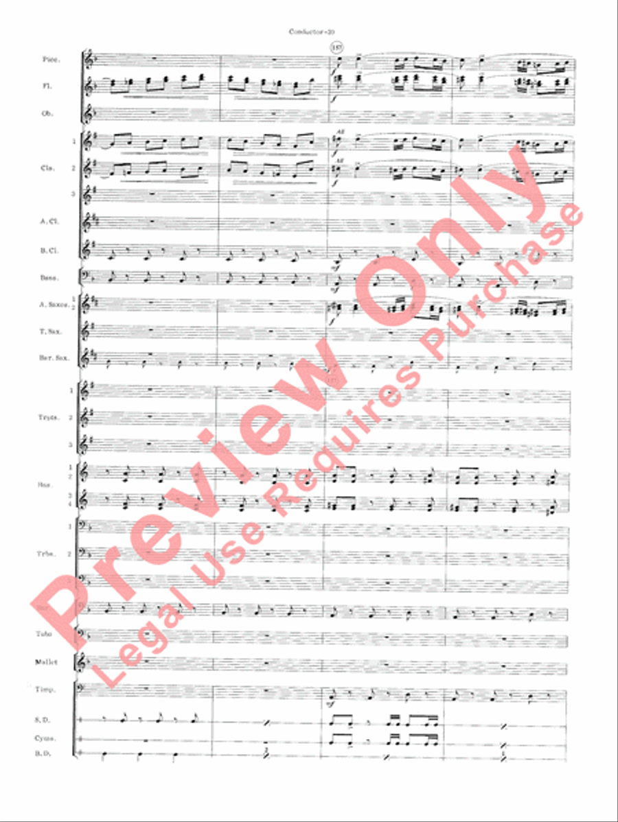 Carmen Suite Concert Band scores gallery preview page 41