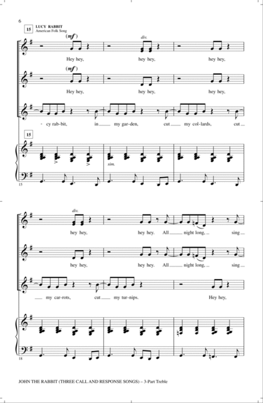 Oh, John The Rabbit 3-Part scores gallery preview page 4