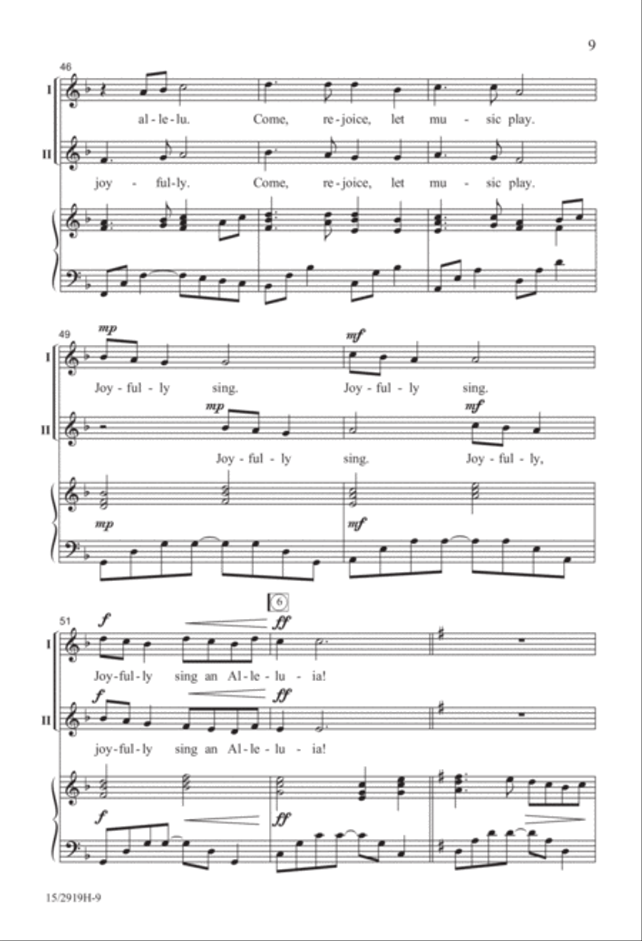 Sing Out a Joyful Song! 2-Part scores gallery preview page 10