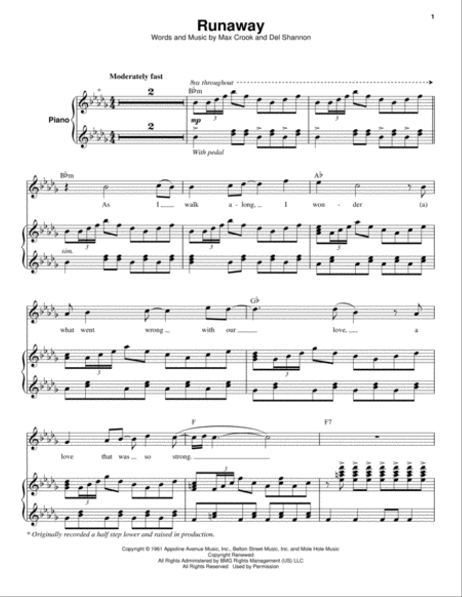 Runaway Piano scores gallery preview page 1