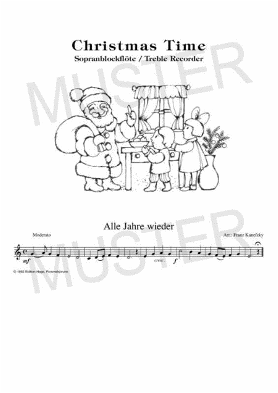 Christmas Time Blockflöte und Klavier Recorder scores gallery preview page 3