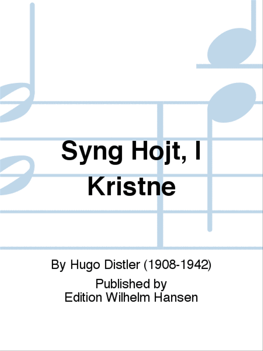Syng Højt, I Kristne 4-Part scores gallery preview page 1