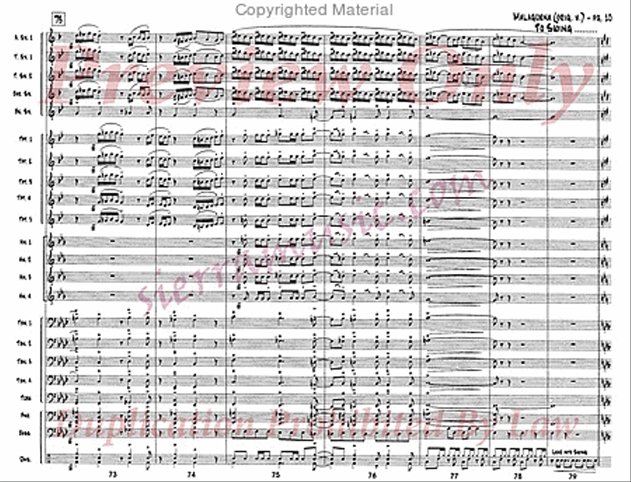 Malaguena Jazz Ensemble scores gallery preview page 11