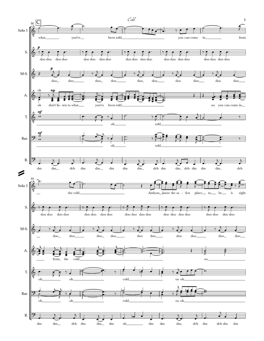 Cold Divisi scores gallery preview page 5