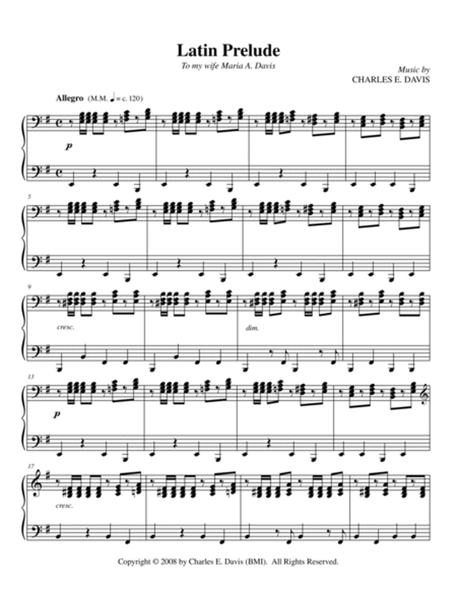 Latin Prelude - Piano Solo image number null