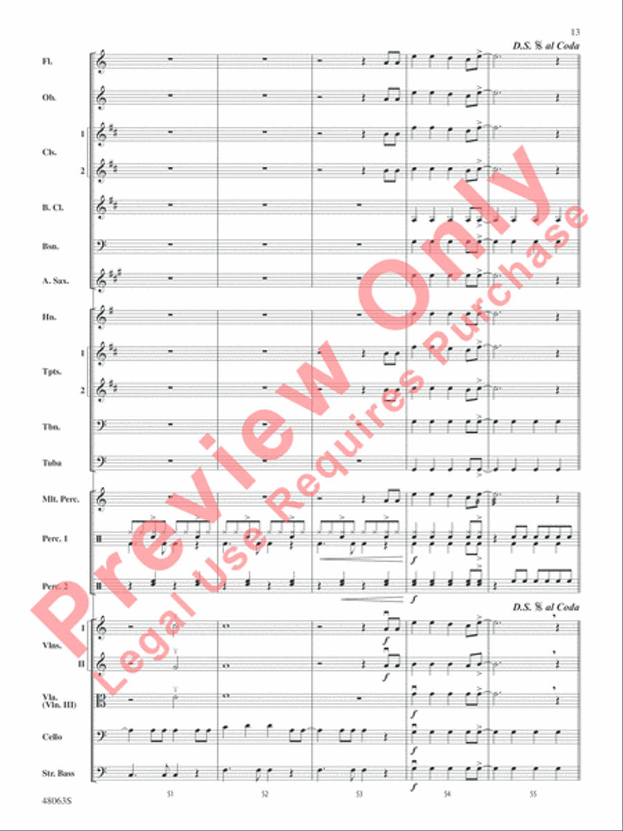 Danger Zone from Top Gun Danger Zone from Top Gun Full Orchestra scores gallery preview page 14