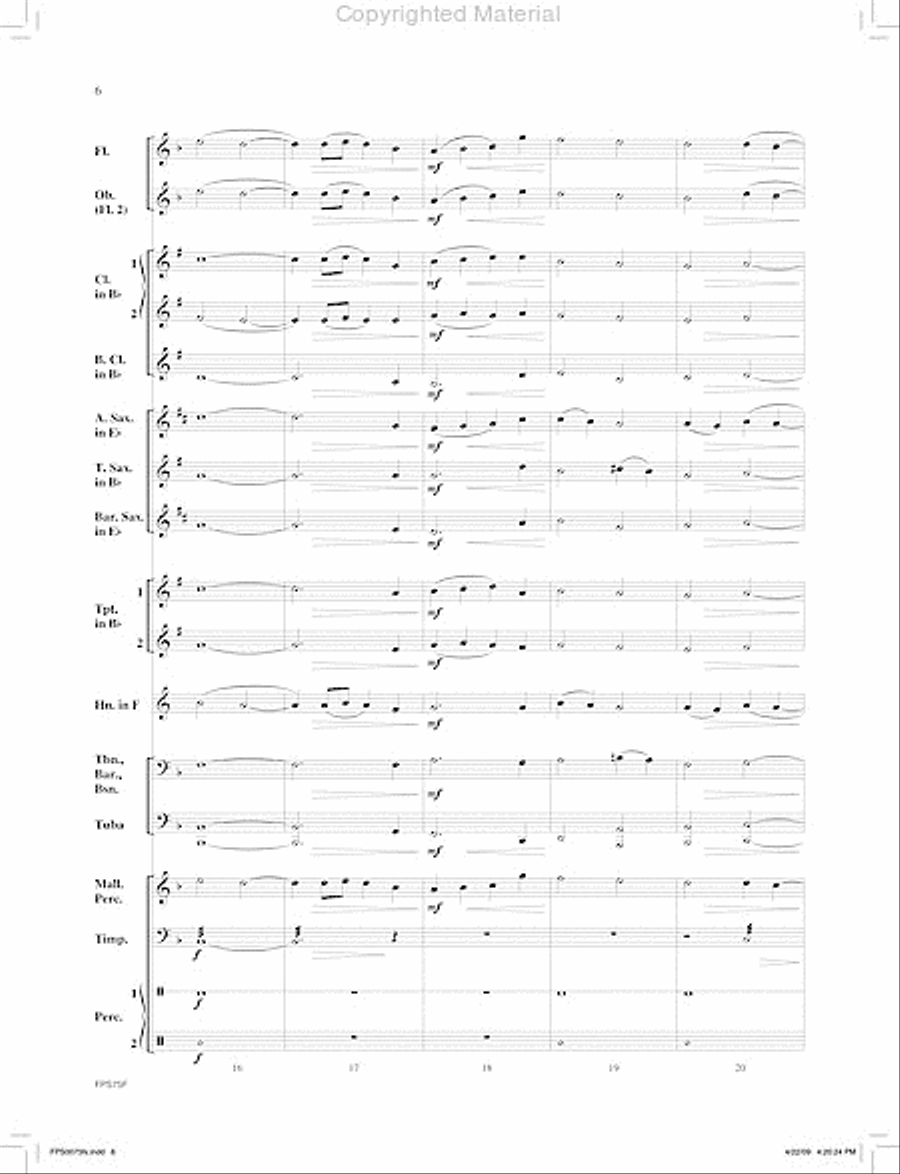 In a Quiet Place Concert Band scores gallery preview page 7