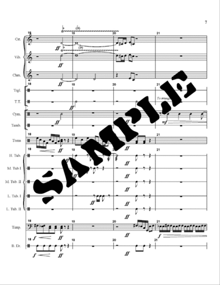 Doom Chaser Percussion Ensemble scores gallery preview page 2