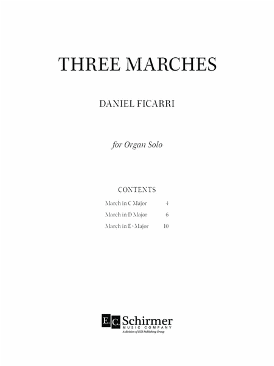 Three Marches Organ scores gallery preview page 3
