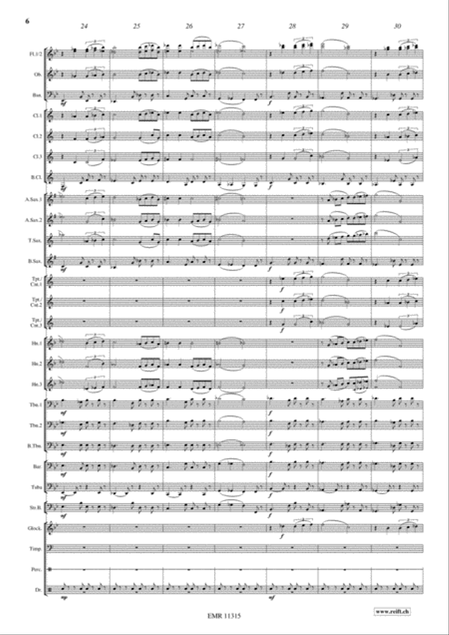 Por Una Cabeza Concert Band scores gallery preview page 7