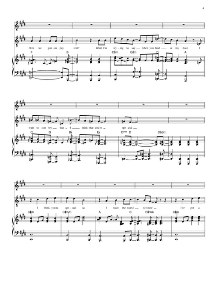 Special - Relative Talent, the musical Voice scores gallery preview page 4