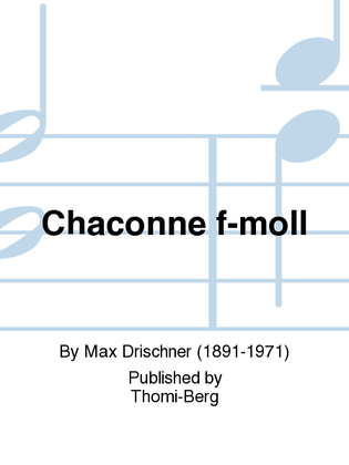 Book cover for Chaconne f-moll