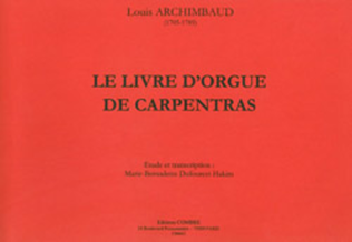 Book cover for Le livre d'orgue de Carpentras