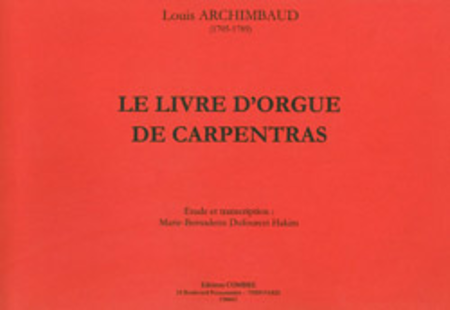 Le livre d'orgue de Carpentras