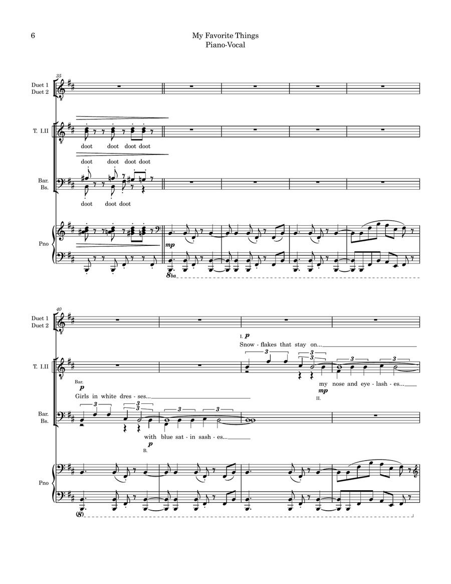 My Favorite Things TTBB scores gallery preview page 6
