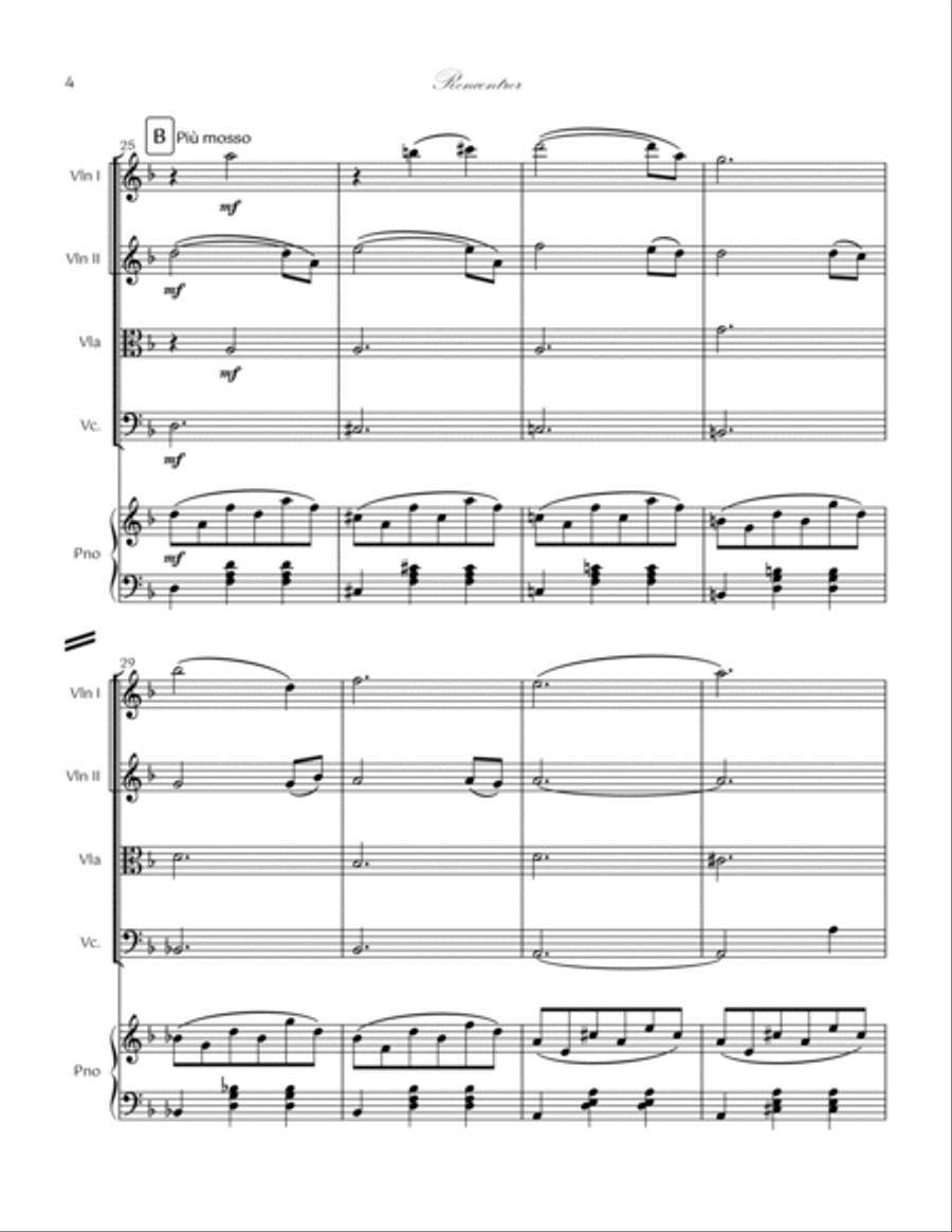 01. Rencontrer Piano Quintet Piano Quintet scores gallery preview page 4