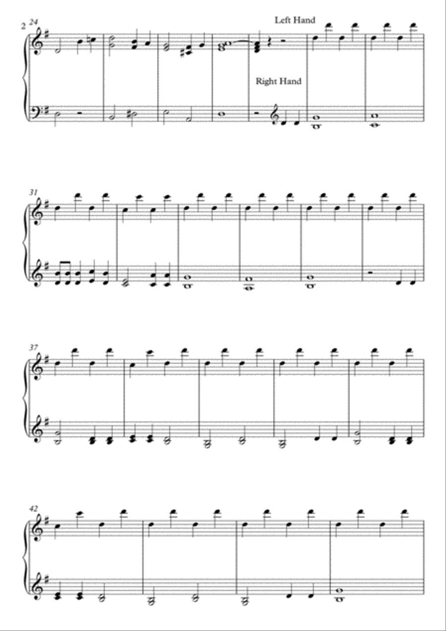 My Grandfather's Clock Piano Solo scores gallery preview page 2