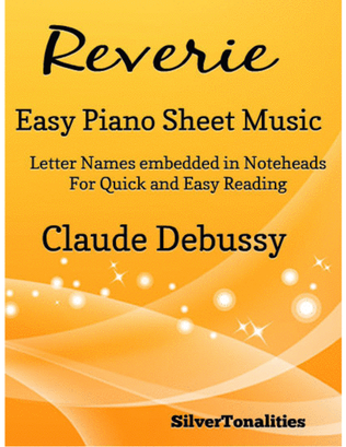 Book cover for Reverie Easy Piano Sheet Music