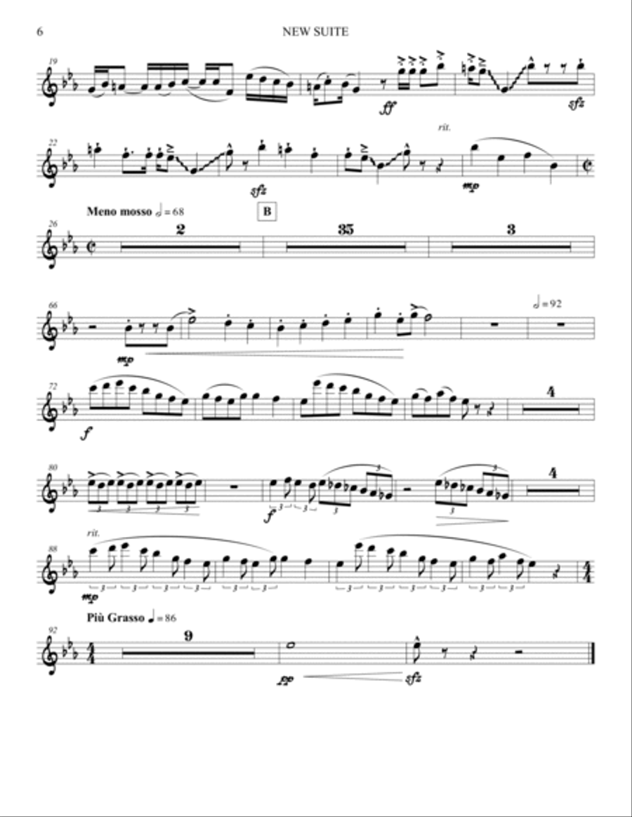New Suite (Parts) [1] Concert Band scores gallery preview page 6