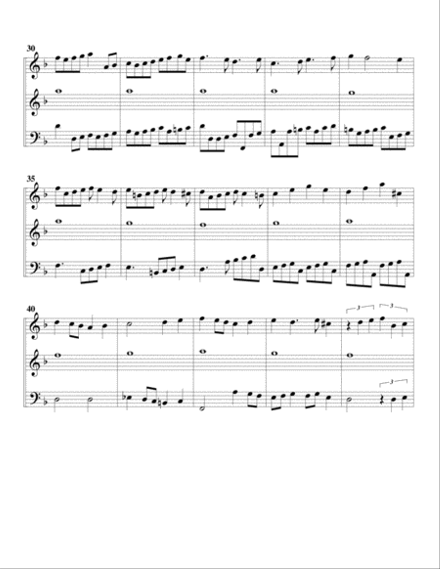 2 In Nomine & 14 Fantasies VdGS 1-16 (arrangements for 3 recorders) Recorder scores gallery preview page 5