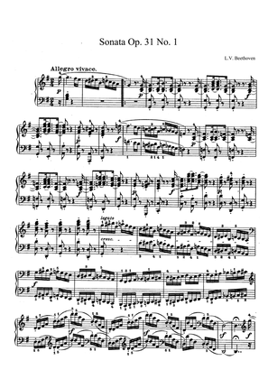 Beethoven Sonata No. 16 Op. 31 No. 1 in G Major