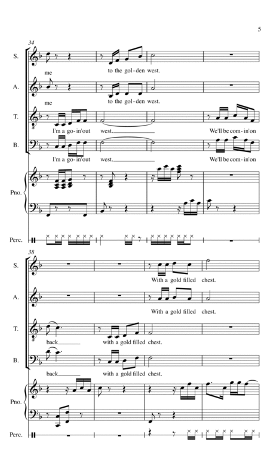 Follow Me Dearie Follow Me Dearie Choir scores gallery preview page 5