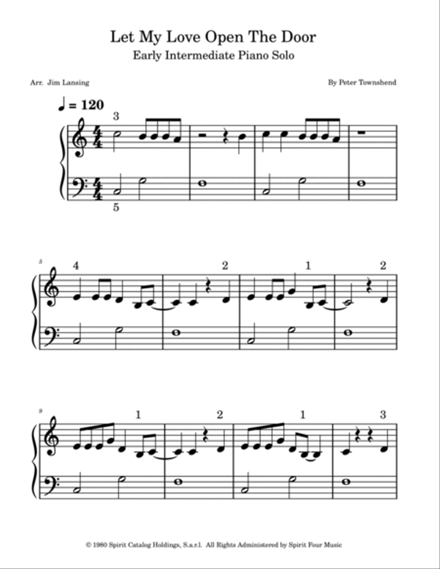 Let My Love Open The Door Let My Love Open The Door Piano Method scores gallery preview page 2