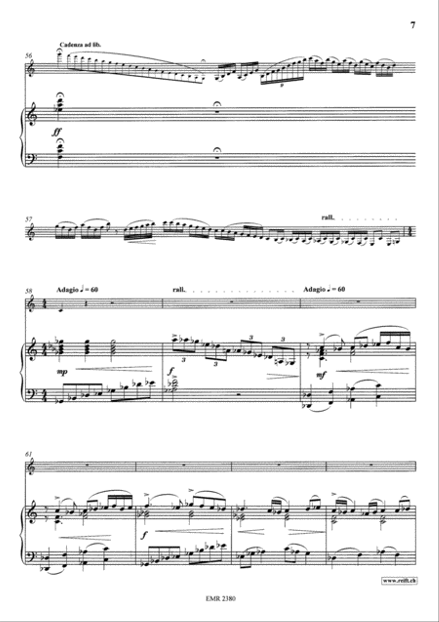 Theme and Variations No. 2 Clarinet Solo scores gallery preview page 7