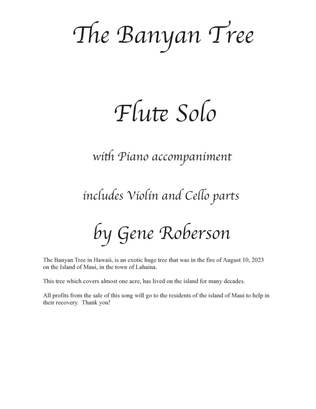 Book cover for The Banyan Tree Flute Solo