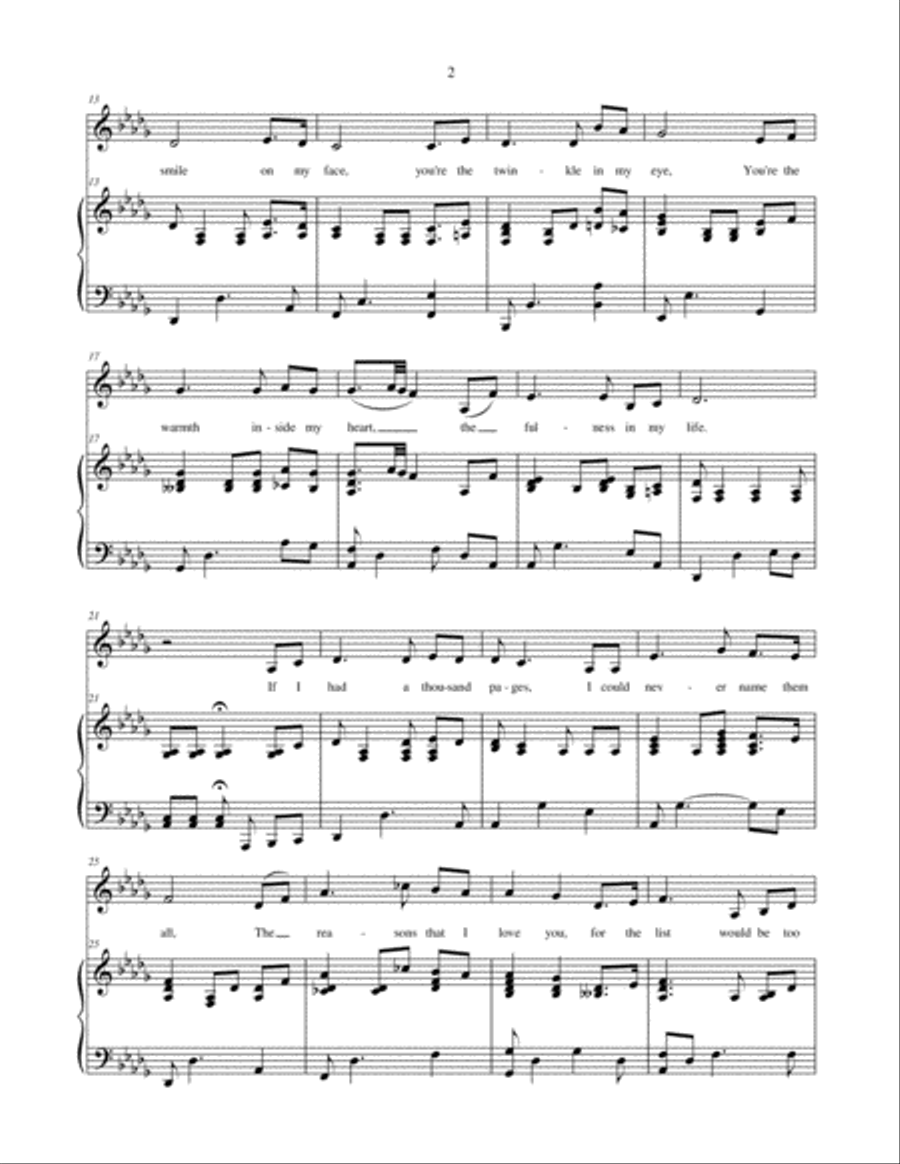 Angel of My Life (Vallenato) - vocal solo with piano accompaniment Tenor Voice scores gallery preview page 3