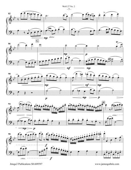 Beethoven: Duet WoO 27 No. 2 for Alto Flute & Cello image number null