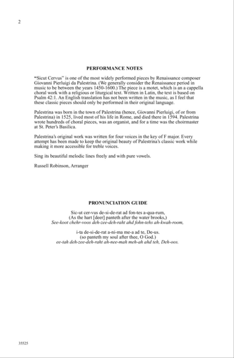 Sicut Cervus SSA scores gallery preview page 1