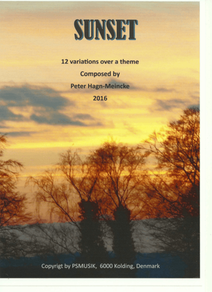 SUNSET SUNSET Piano Solo scores gallery preview page 1