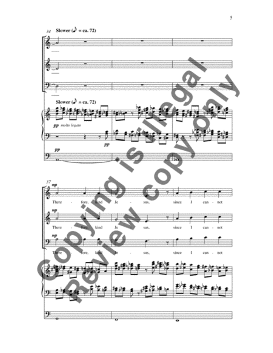Ah, Holy Jesus 3-Part scores gallery preview page 9