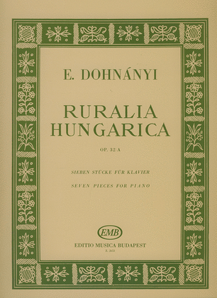 Book cover for Ruralia Hungarica op. 32-a