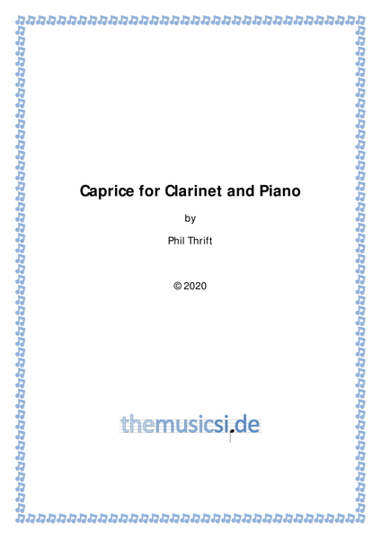 Caprice for Clarinet and Piano image number null