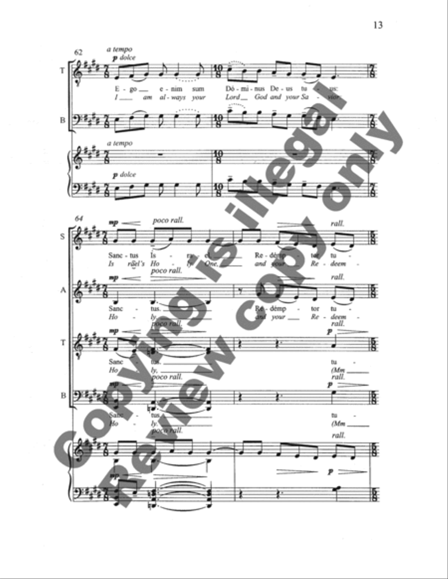 Four Motets on Plainsong Themes: 1. Rorate caeli desuper 4-Part scores gallery preview page 22