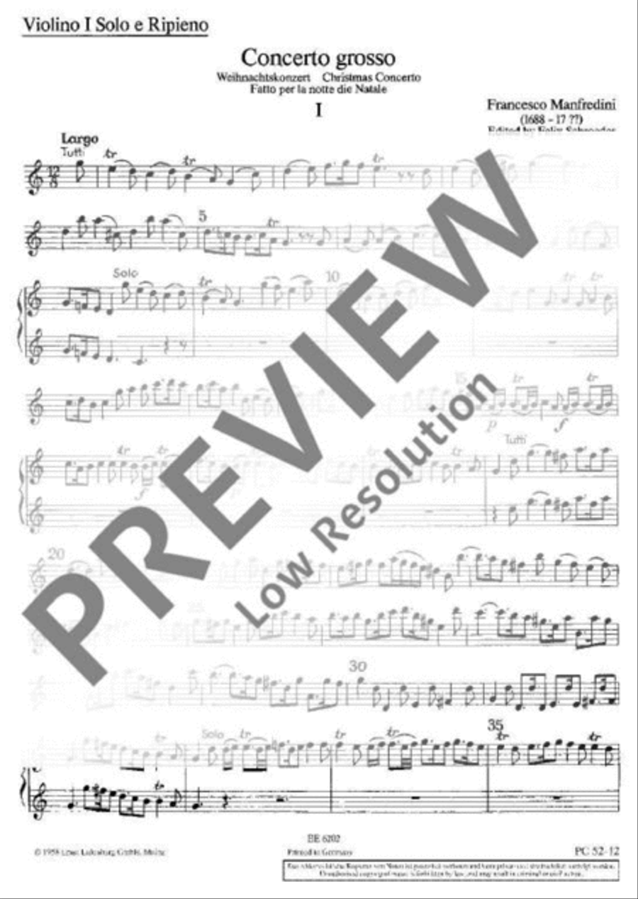 Concerto grosso C Major Concerto grosso C Major Violin Solo scores gallery preview page 2