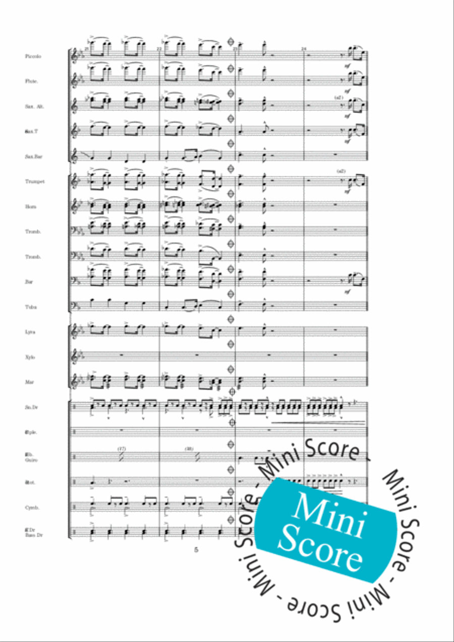 Rosevalley Blues Percussion scores gallery preview page 9