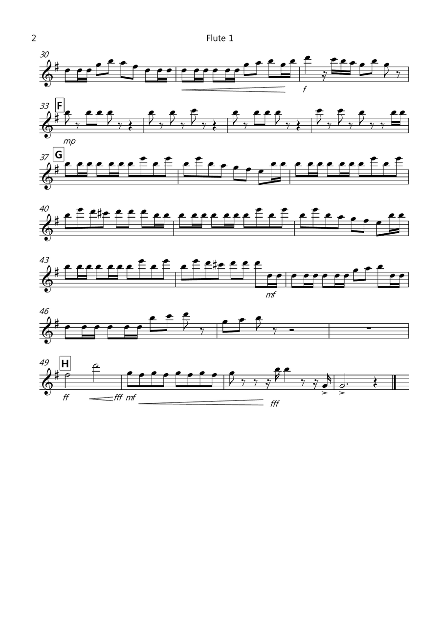 William Tell Overture for Flute Trio Flute Solo scores gallery preview page 5