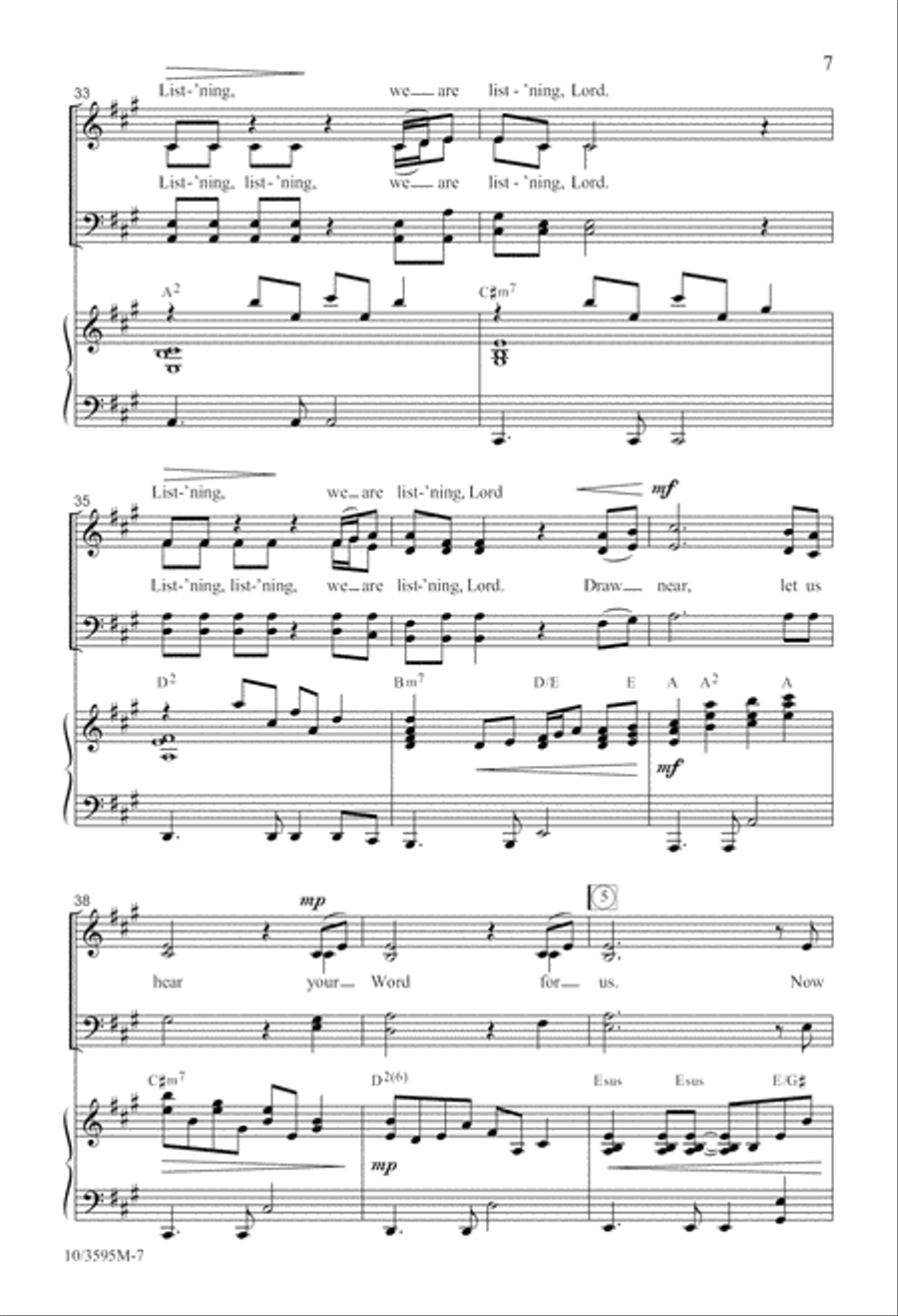 Waiting 4-Part scores gallery preview page 8