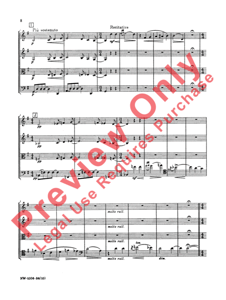 Lullaby - String Quartet by George Gershwin Cello - Sheet Music