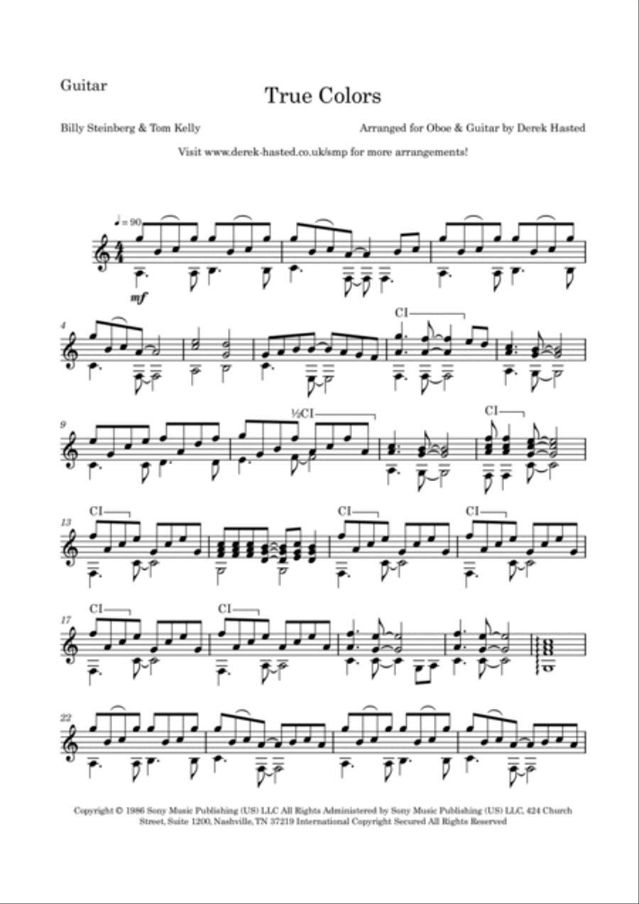 True Colors Oboe scores gallery preview page 6
