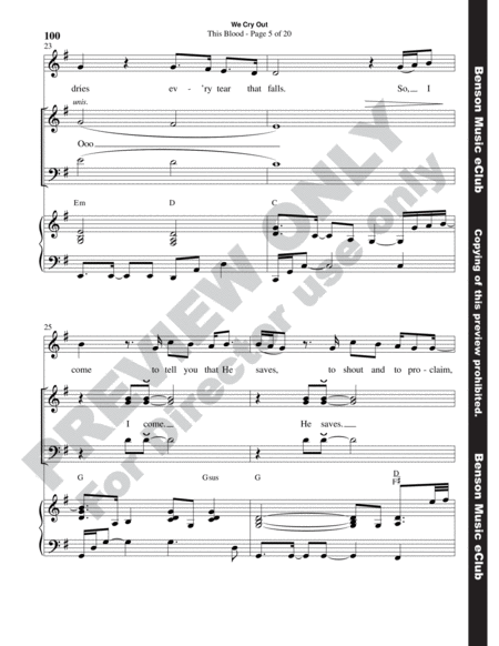 We Cry Out (Choral Book) image number null