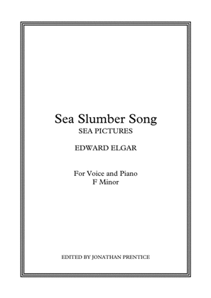 Book cover for Sea Slumber Song - Sea Pictures (F Minor)