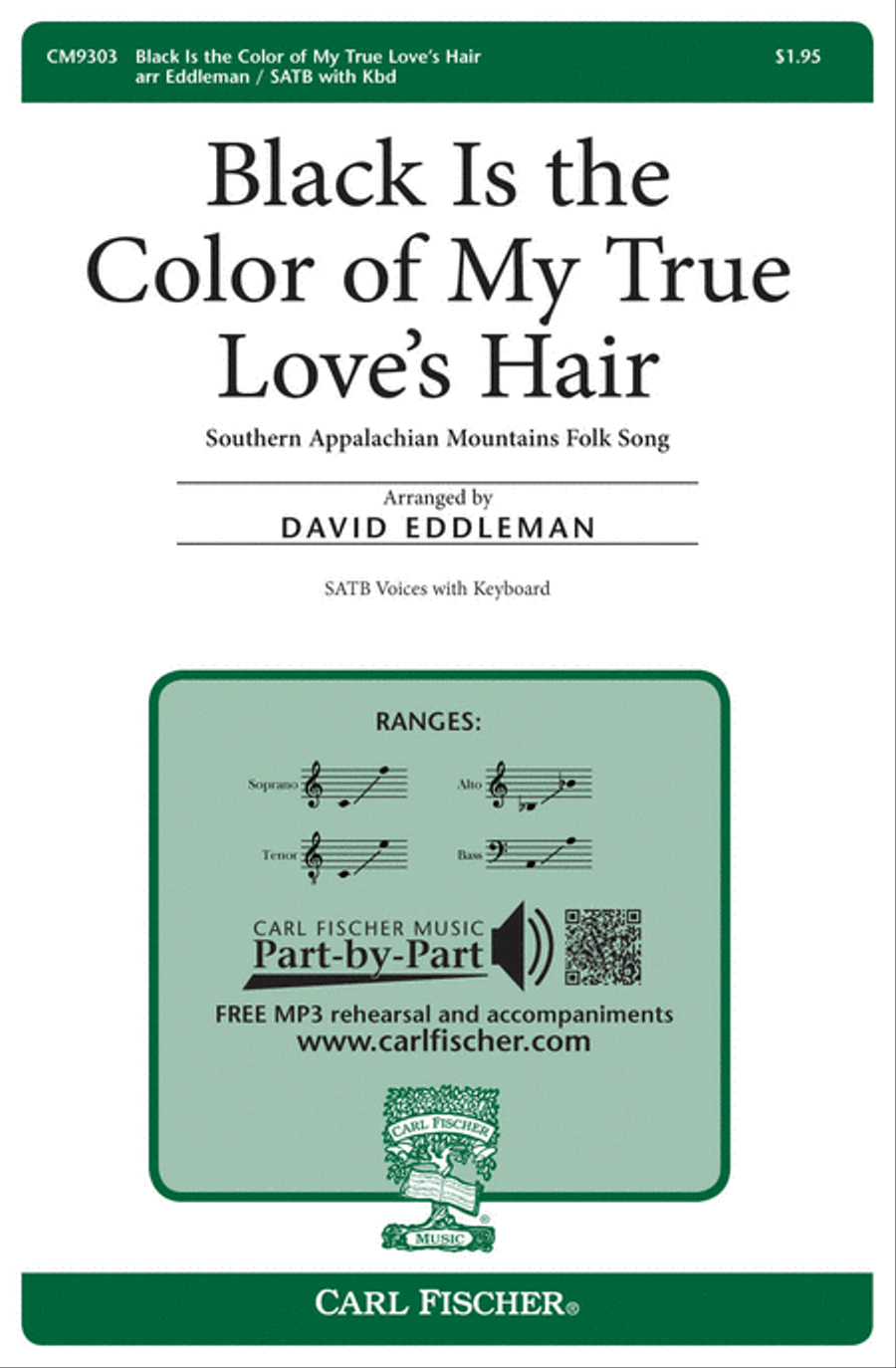 Black Is the color of My True Love's Hair 4-Part scores gallery preview page 1