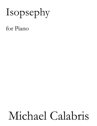 Book cover for Isopsephy (for Piano)