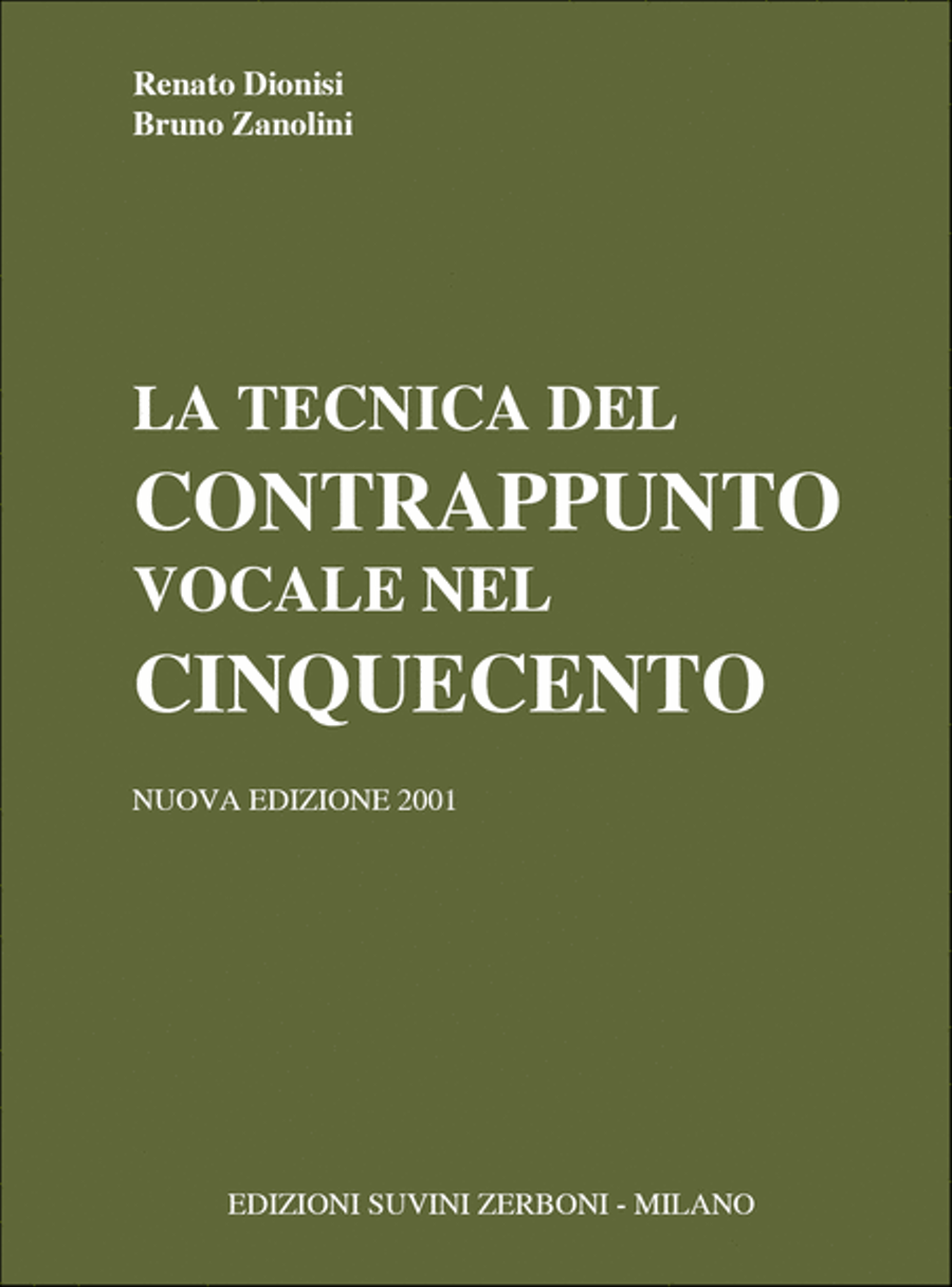La Tecnica Del Contrappunto Vocale Nel Cinquecento Voice scores gallery preview page 1
