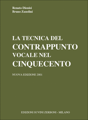 Book cover for La Tecnica Del Contrappunto Vocale Nel Cinquecento